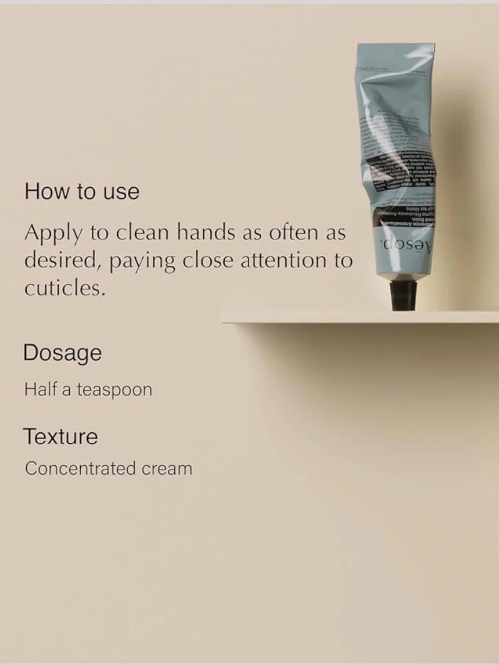 Aesop Reverence Aromatique Hand Balm 75 ml / 2.4 oz Woody, earthy, smoky. New.
